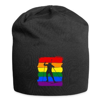 Ski LGBT Pride - Bonnet en jersey - noir - Devant
