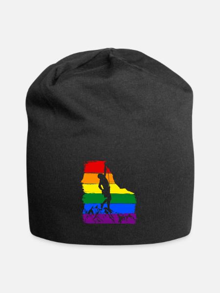 Klettern LGBT Pride - Jersey-Beanie - Schwarz