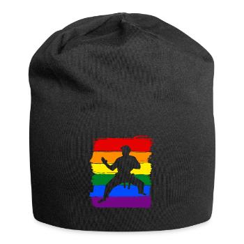 Karaté LGBT Pride - Bonnet en jersey - noir - Devant