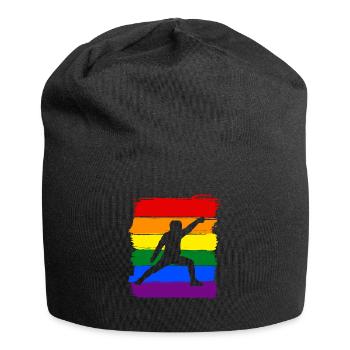 Escrime LGBT Pride - Bonnet en jersey - noir - Devant
