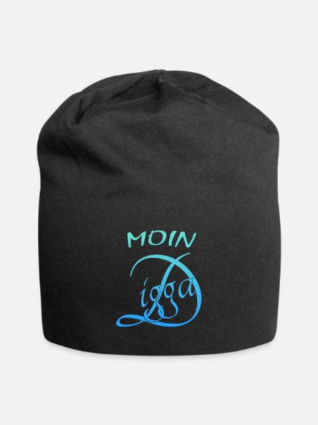 Moin Digga - Jersey-Beanie - Schwarz
