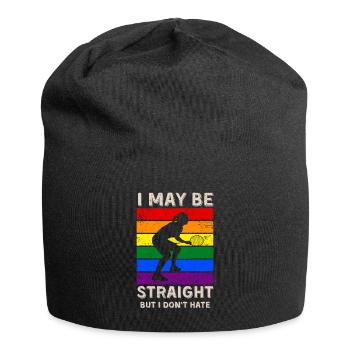Droits LGBT au badminton - Bonnet en jersey - noir - Devant