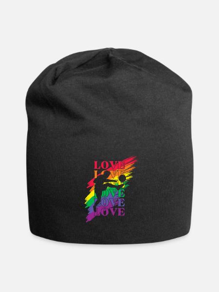 Soccer LGBT Pride - Bonnet en jersey - noir