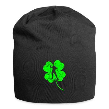 Biathlon St. Patrick's Day Kleeblatt - Jersey-Beanie - Schwarz - Vorne