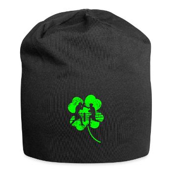 Boxe trèfle de la Saint-Patrick - Bonnet en jersey - noir - Devant