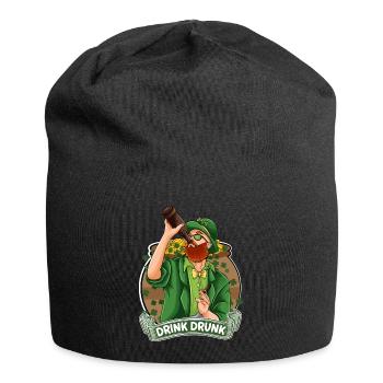 St Paddy's St Patricksday St Patrick Day - Jersey Beanie - black - Front