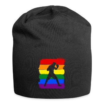 Boxe LGBT Pride - Bonnet en jersey - noir - Devant
