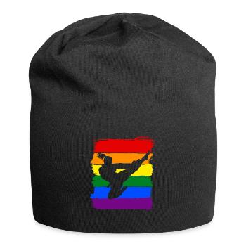 Frauen Taekwondo LGBT - Jersey-Beanie - Schwarz - Vorne