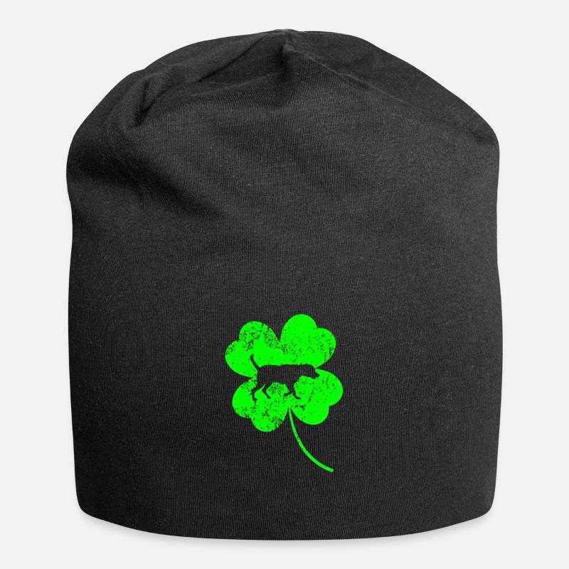 Labrador St.Patrick's day Shamrock - Jersey-Beanie - Schwarz