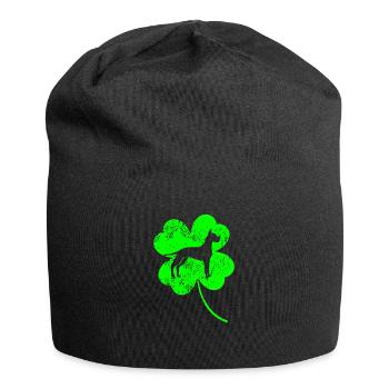 Grand-Dane St.Patrick’s Day Shamrock - Bonnet en jersey - noir - Devant