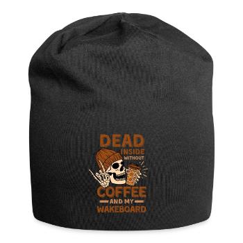 Coffee Wakeboarding skeleton - Jersey Beanie - black - Front