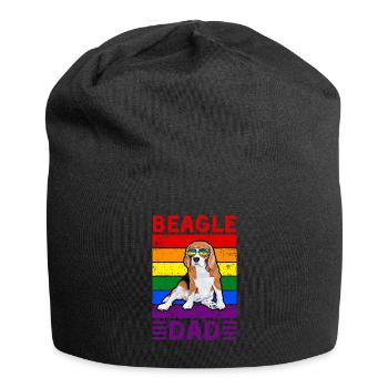 Beagle Dad LGBTQ - Jersey Beanie - black - Front