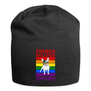 French-bulldog Mom LGBTQ - Jersey Beanie - black - Front