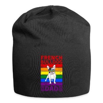 French-bulldog Dad LGBTQ - Jersey Beanie - black - Front