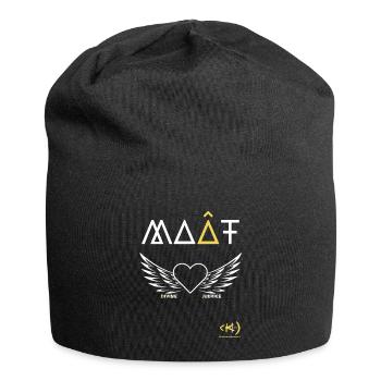 KAMA SOUL HEART White winged - Jersey Beanie - black - Front