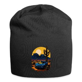 Muscle Car dans le désert - Bonnet en jersey - noir - Devant