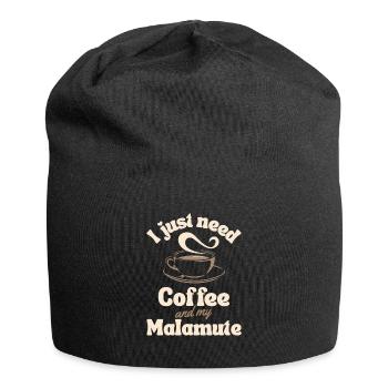 Coffee Malamute lover - Jersey Beanie - black - Front