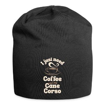 Coffee Cane-corso lover - Jersey Beanie - black - Front