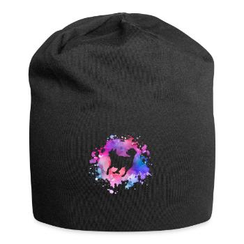 Husky-Hundeliebhaber - Jersey-Beanie - Schwarz - Vorne