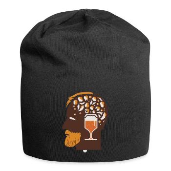 Amateurs de bière - bière artisanale à l’ - Bonnet en jersey - noir - Devant