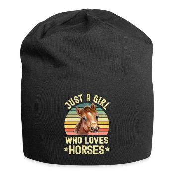 Horse Horses - Jersey Beanie - black - Front