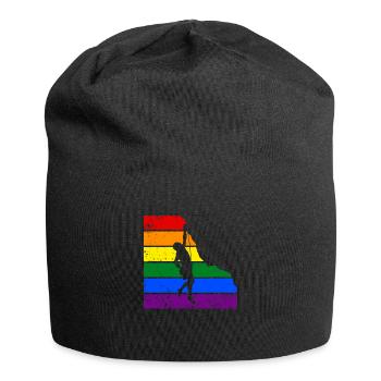 Klettern LGBTQ-Klettern - Jersey-Beanie - Schwarz - Vorne