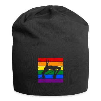 Hochsprung LGBTQ - Jersey-Beanie - Schwarz - Vorne