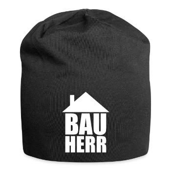 Bauherr Hausbau - Jersey-Beanie - Schwarz - Vorne