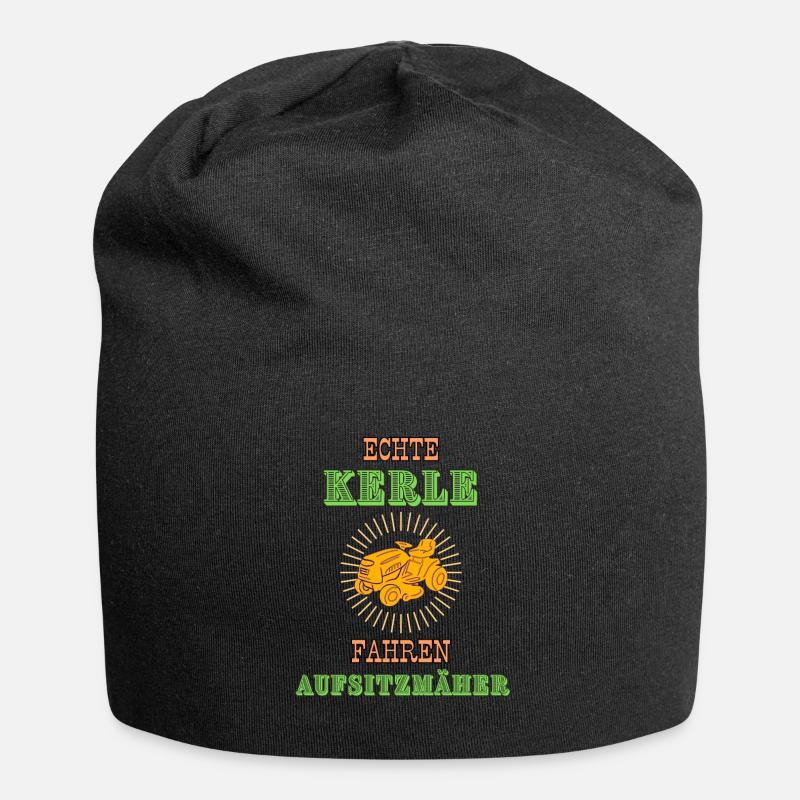 Rasenmäher - Jersey-Beanie - Schwarz