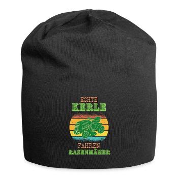 Rasenmäher - Jersey-Beanie - Schwarz - Vorne