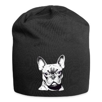 Bulldog Dogs Dog Owner Dog Dog Owner - Jersey Beanie - black - Front