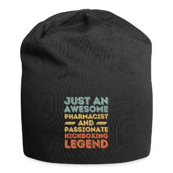 Apotheker Kickbox-Legende retro - Jersey-Beanie - Schwarz - Vorne