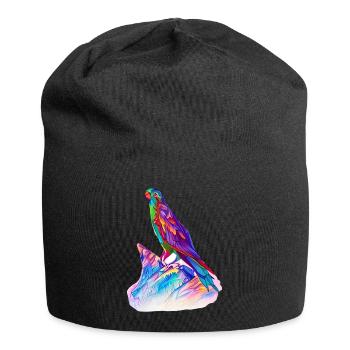 Budgerigar Bird Cockatiel Bird Propriétaire - Bonnet en jersey - noir - Devant