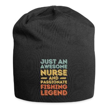 Krankenschwester Angellegende retro - Jersey-Beanie - Schwarz - Vorne
