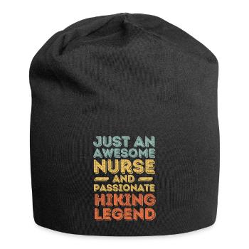 Krankenschwester Wanderlegende retro - Jersey-Beanie - Schwarz - Vorne