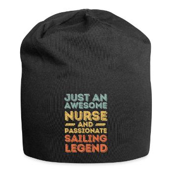 Nurse Sailing legend retro - Jersey Beanie - black - Front