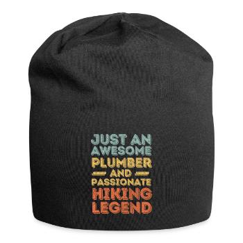 Plumber Hiking legend retro - Jersey Beanie - black - Front