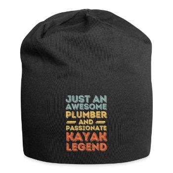 Plumber Kayak legend retro - Jersey Beanie - black - Front
