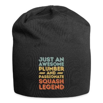 Plumber Squash legend retro - Jersey Beanie - black - Front
