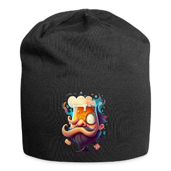 Drôle de petit monsieur de bière peu recommandable - Bonnet en jersey - noir - Devant