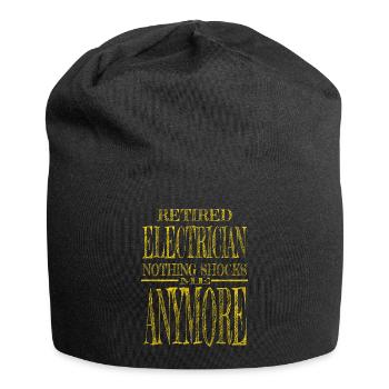 electricity electronic joke awesome engineer craft - Jersey-Beanie - Schwarz - Vorne