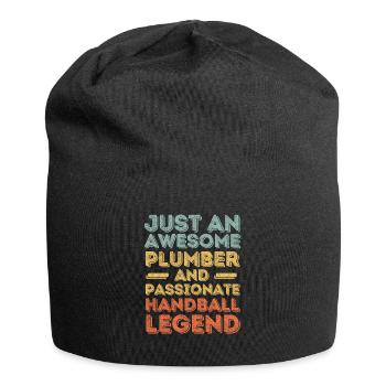 Plumber Handball legend retro - Jersey Beanie - black - Front
