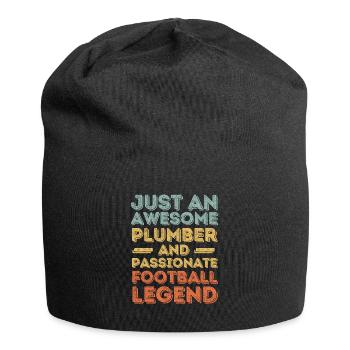Plumber Football legend retro - Jersey Beanie - black - Front