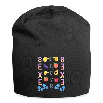 LOVE SEXE - Bonnet en jersey - noir - Devant