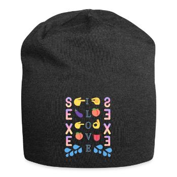 LOVE SEXE - Bonnet en jersey - charbon - Devant