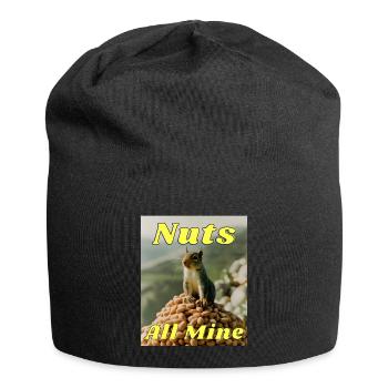 Nüsse alle von mir - Jersey-Beanie - Schwarz - Vorne