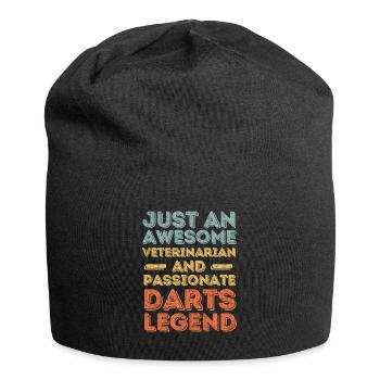 Vétérinaire Darts légende rétro - Bonnet en jersey - noir - Devant