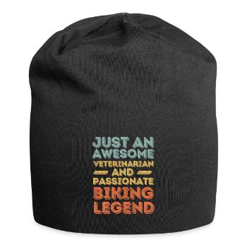 Tierarzt Biker Legende retro - Jersey-Beanie - Schwarz - Vorne