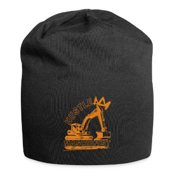Hustle Maschinist - Jersey-Beanie - Schwarz - Vorne