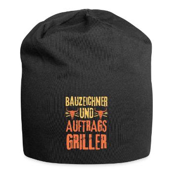 Bauzeichner und Grillen - Jersey-Beanie - Schwarz - Vorne